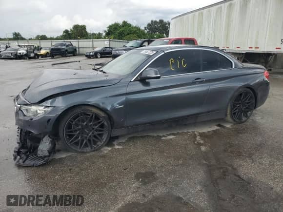 2016 BMW 4 Series 428i z VIN WBA3V7C53G5A27219, wystawiony jako Copart lot #70457225 z przebiegiem 107 034 mil mil oraz Szkoda całkowita • Salvage title. Historia ofert i sprzedaży dostępna na DreamBid. Obrazek 1.