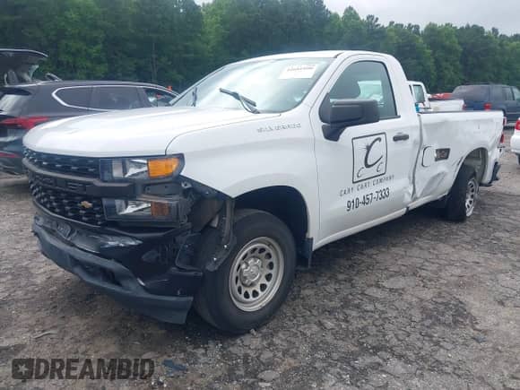 2020 Chevrolet Silverado 1500 Work Truck with VIN 3GCNWAEF5LG217180, listed as a IAAI auction lot 42681890 with 90,390 mi miles and . Bid and sale history available at DreamBid. Image 2.