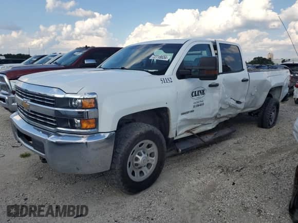 2015 Chevrolet Silverado 3500HD Work Truck with VIN 1GC4KYCG9FF543307, listed as a Copart auction lot 72718634 with 220,744 mi miles and Salvage title. Bid and sale history available at DreamBid. Image 1.