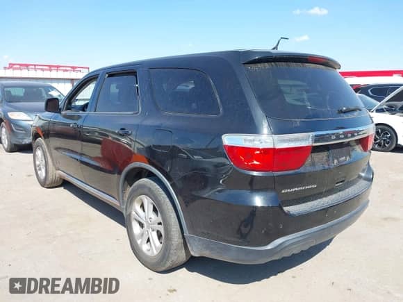 2013 Dodge Durango SXT with VIN 1C4RDHAG9DC669619, listed as a IAAI auction lot 43382439 with 261,408 mi miles and . Bid and sale history available at DreamBid. Image 3.