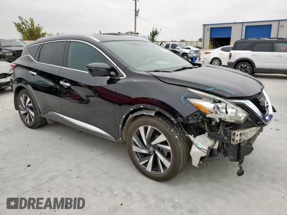 2016 Nissan Murano Platinum with VIN 5N1AZ2MG0GN167058, listed as a Copart auction lot 70997395 with 102,472 mi miles and Salvage title. Bid and sale history available at DreamBid. Image 4.