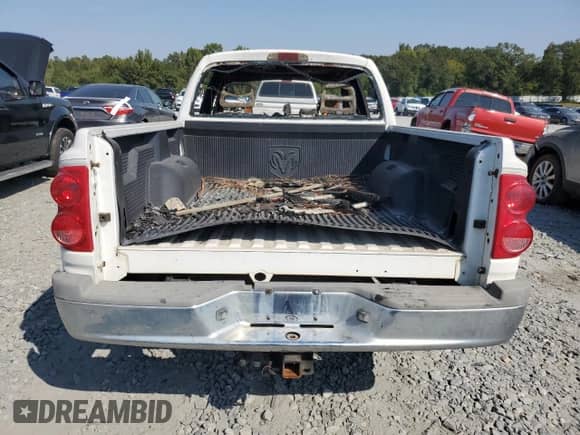 2005 Dodge Dakota SLT with VIN 1D7HE48K55S209141, listed as a Copart auction lot 75985524 with Not provided miles and Non repairable. Bid and sale history available at DreamBid. Image 6.