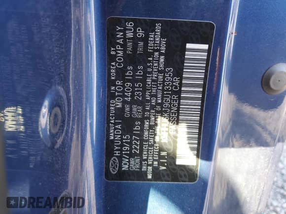 2016 Hyundai Genesis Coupe Ultimate с VIN KMHHU6KJ9GU133953, выставлен на аукционе Copart как лот 47342095 с пробегом 60 177 миль миль и Списание • Salvage title. История ставок и продаж доступна на DreamBid. Изображение 12.