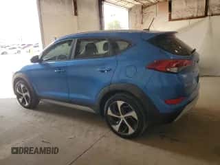 2017 Hyundai Tucson Eco z VIN KM8J3CA27HU271604, wystawiony jako Copart lot #81625235 z przebiegiem 99 234 mil mil oraz Czysty tytuł • Clean title. Historia ofert i sprzedaży dostępna na DreamBid. Obrazek 2.