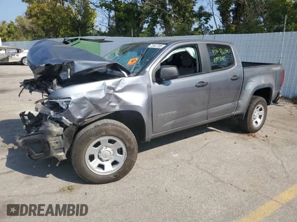 2021 Chevrolet Colorado 4WD Work Truck с VIN 1GCGTBEN1M1287242, выставлен на аукционе Copart как лот 72047705 с пробегом Не указан миль и Списание • Salvage title. История ставок и продаж доступна на DreamBid. Изображение 1.
