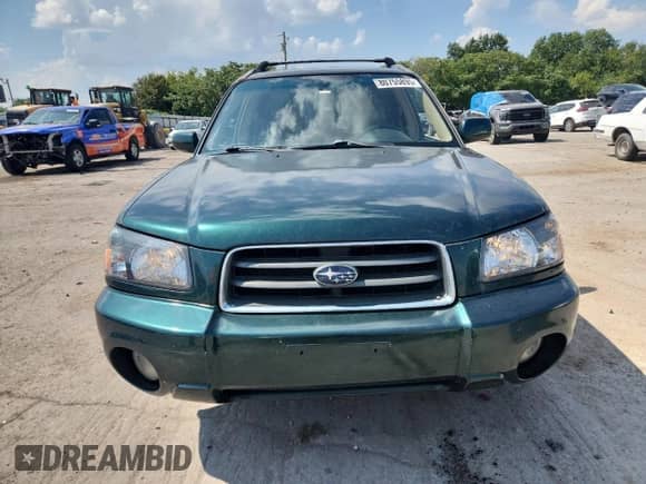 2005 Subaru Forester XS L.L. Bean with VIN JF1SG67655H745133, listed as a Copart auction lot 80755895 with 163,639 mi miles and Salvage title. Bid and sale history available at DreamBid. Image 5.