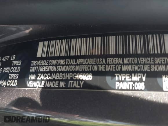 2017 Jeep Renegade Latitude с VIN ZACCJABB3HPG05926, выставлен на аукционе IAAI как лот 42157458 с пробегом 90 859 миль миль и . История ставок и продаж доступна на DreamBid. Изображение 9.