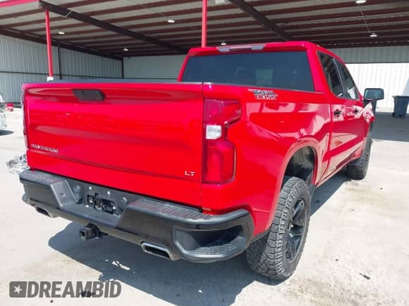 2020 Chevrolet Silverado 1500 LT Trail Boss with VIN 3GCPYFED6LG364624, listed as a IAAI auction lot 43189540 with 127,309 mi miles and . Bid and sale history available at DreamBid. Image 4.