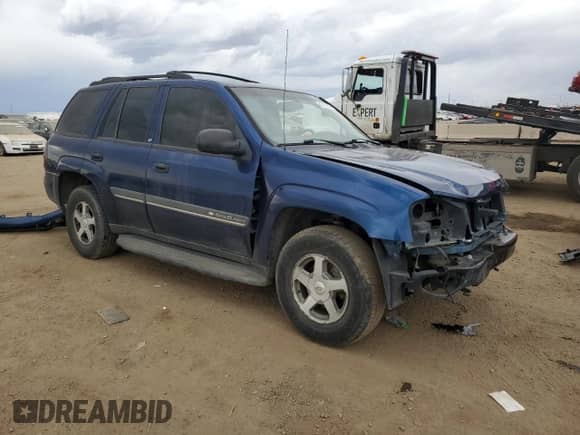 2002 Chevrolet TrailBlazer LS with VIN 1GNDT13S022242068, listed as a Copart auction lot 47485035 with 217,407 mi miles and Salvage title. Bid and sale history available at DreamBid. Image 4.