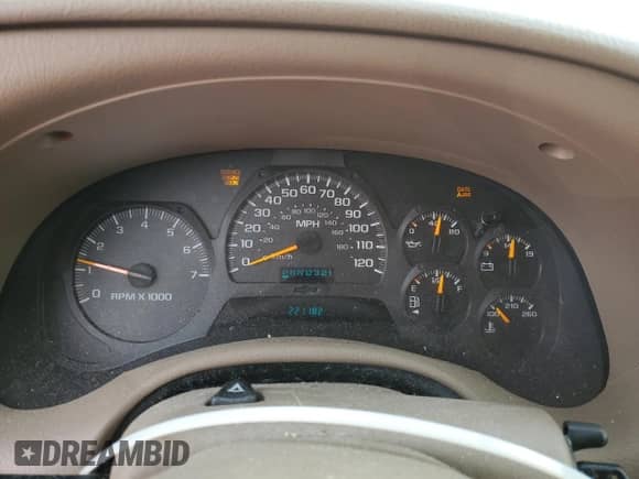 2004 Chevrolet TrailBlazer LT с VIN 1GNDT13SX42266008, выставлен на аукционе Copart как лот 84656135 с пробегом 221 182 миль миль и Списание • Salvage title. История ставок и продаж доступна на DreamBid. Изображение 9.