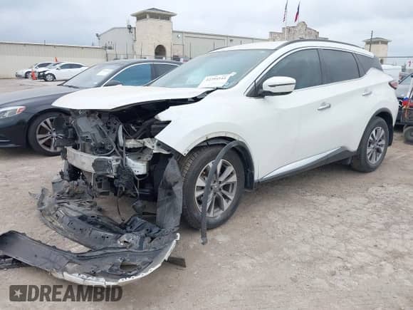 2018 Nissan Murano SV с VIN 5N1AZ2MG5JN196109, выставлен на аукционе IAAI как лот 42394544 с пробегом 142 899 миль миль и . История ставок и продаж доступна на DreamBid. Изображение 2.