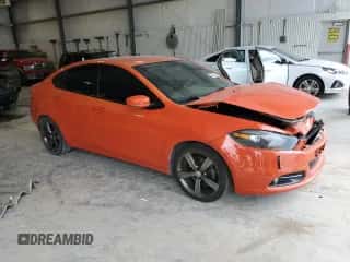 2015 Dodge Dart GT with VIN 1C3CDFEB4FD403791, listed as a Copart auction lot 63528535 with 104,574 mi miles and Salvage title. Bid and sale history available at DreamBid. Image 4.