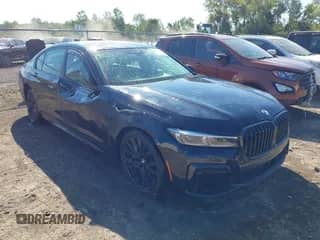 2022 BMW 7 Series 750i xDrive with VIN WBA7U2C01NCK81206, listed as a IAAI auction lot 43116168 with 46,879 mi miles and . Bid and sale history available at DreamBid. Image 1.