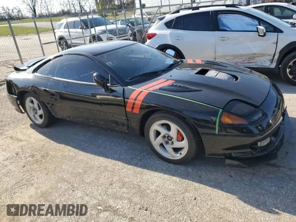 1992 Dodge Stealth with VIN JB3XE74C6NY019739, listed as a Copart auction lot 44930924 with 136,352 mi miles and Salvage title. Bid and sale history available at DreamBid. Image 4.