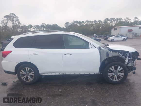 2018 Nissan Pathfinder S with VIN 5N1DR2MM5JC662751, listed as a IAAI auction lot 43328377 with 117,604 mi miles and . Bid and sale history available at DreamBid. Image 13.