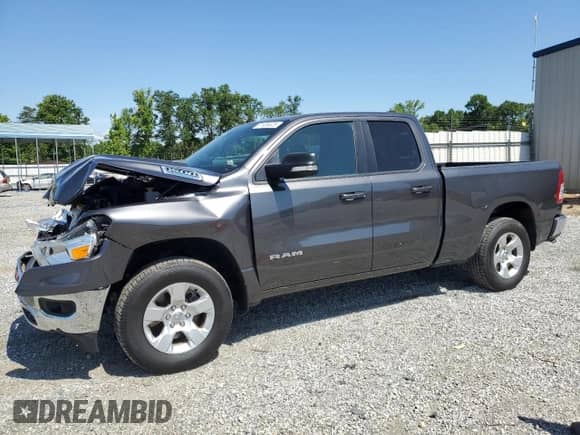 2022 Ram 1500 Big Horn with VIN 1C6RRFBG2NN480490, listed as a Copart auction lot 61936325 with 43,206 mi miles and Salvage title. Bid and sale history available at DreamBid. Image 1.