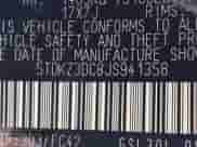 2018 Toyota Sienna LE Auto Access Seat with VIN 5TDKZ3DC8JS941358, listed as a IAAI auction lot 43003714 with 127,785 mi miles and . Bid and sale history available at DreamBid. Image 9.