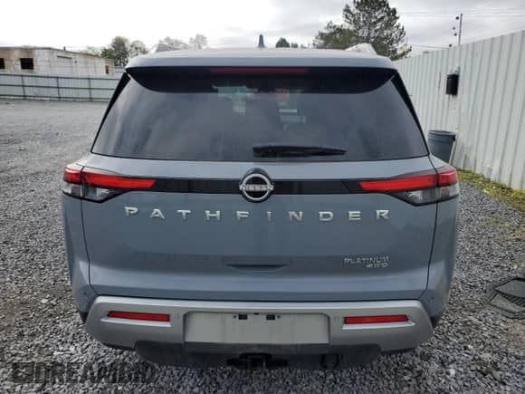 2025 Nissan Pathfinder Platinum с VIN 5N1DR3DK8SC218589, выставлен на аукционе Copart как лот 57397085 с пробегом 5 052 миль миль и Списание • Salvage title. История ставок и продаж доступна на DreamBid. Изображение 6.