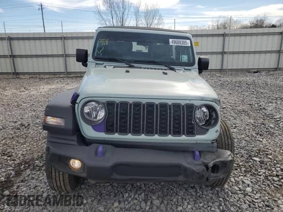 2024 Jeep Wrangler Sport с VIN 1C4PJXAG4RW313496, выставлен на аукционе Copart как лот 49688305 с пробегом 13 304 миль миль и Списание • Salvage title. История ставок и продаж доступна на DreamBid. Изображение 5.