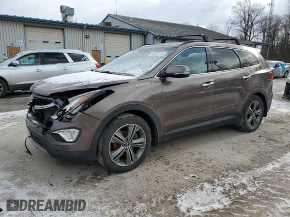 2015 Hyundai Santa Fe Limited z VIN KM8SRDHF7FU109101, wystawiony jako Copart lot #86825134 z przebiegiem 101 508 mil mil oraz Szkoda całkowita • Salvage title. Historia ofert i sprzedaży dostępna na DreamBid. Obrazek 1.