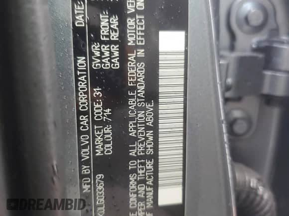 2020 Volvo S60 Momentum с VIN 7JRA22TK0LG033679, выставлен на аукционе Copart как лот 67357485 с пробегом 58 369 миль миль и Списание • Salvage title. История ставок и продаж доступна на DreamBid. Изображение 12.