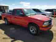2003 Chevrolet S-10 LS with VIN 1GCCS19X038191048, listed as a Copart auction lot 80164935 with 103,558 mi miles and Salvage title. Bid and sale history available at DreamBid. Image 4.
