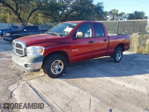 2008 Dodge 1500 ST with VIN 1D7HA18K18J206516, listed as a IAAI auction lot 43589284 with 195,589 mi miles and . Bid and sale history available at DreamBid. Image 2.