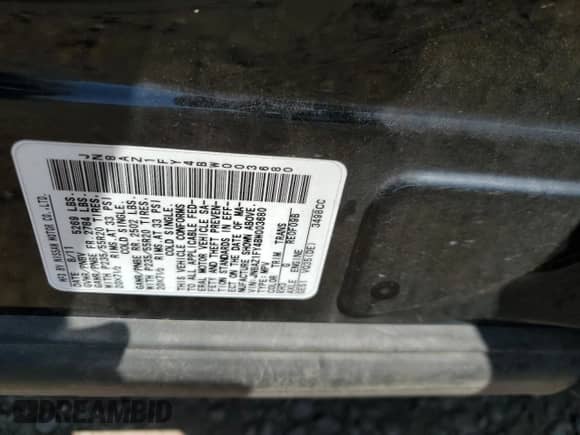 2011 Nissan Murano with VIN JN8AZ1FY4BW003680, listed as a Copart auction lot 69486135 with 97,956 mi miles and Salvage title. Bid and sale history available at DreamBid. Image 13.