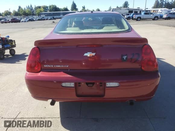 2006 Chevrolet Monte Carlo LTZ with VIN 2G1WN151069353445, listed as a Copart auction lot 80906175 with 142,747 mi miles and Salvage title. Bid and sale history available at DreamBid. Image 6.