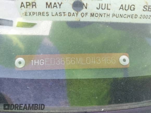 1991 Honda Civic z VIN 1HGED3656ML043956, wystawiony jako IAAI lot #42608632 z przebiegiem 163 524 mil mil oraz . Historia ofert i sprzedaży dostępna na DreamBid. Obrazek 9.