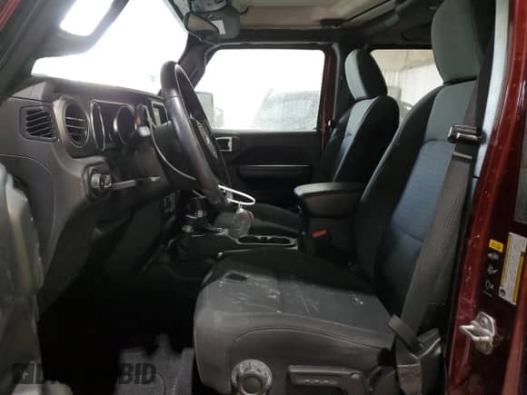 2021 Jeep Wrangler Unlimited 80th Anniversary with VIN 1C4HJXDG2MW724341, listed as a Copart auction lot 46467105 with 43,149 mi miles and Salvage title. Bid and sale history available at DreamBid. Image 7.