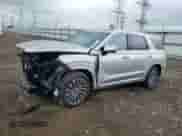 2025 Hyundai Palisade Calligraphy z VIN KM8R7DGEXSU929146, wystawiony jako Copart lot #66885395 z przebiegiem Nie podano mil oraz Szkoda całkowita • Salvage title. Historia ofert i sprzedaży dostępna na DreamBid. Obrazek 1.