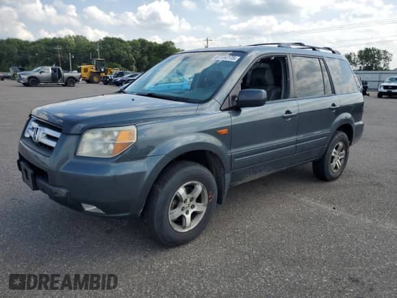 2006 Honda Pilot EX-L with VIN 5FNYF18776B007904, listed as a Copart auction lot 67734175 with Not provided miles and Salvage title. Bid and sale history available at DreamBid. Image 1.