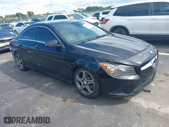 2015 Mercedes-Benz CLA 250 with VIN WDDSJ4GB4FN198507, listed as a IAAI auction lot 43293847 with 109,447 mi miles and . Bid and sale history available at DreamBid. Image 1.