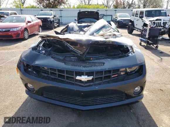 2013 Chevrolet Camaro SS with VIN 2G1FS1EW1D9176759, listed as a Copart auction lot 53703265 with 19,455 mi miles and Salvage title. Bid and sale history available at DreamBid. Image 5.
