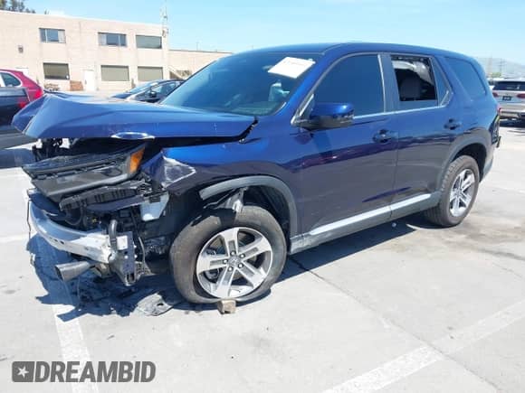 2024 Honda Pilot EX-L с VIN 5FNYG2H4XRB005707, выставлен на аукционе IAAI как лот 42149993 с пробегом 37 242 миль миль и . История ставок и продаж доступна на DreamBid. Изображение 2.