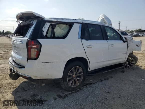 2023 Chevrolet Tahoe LT z VIN 1GNSCNKD3PR503919, wystawiony jako Copart lot #59973305 z przebiegiem Nie podano mil oraz Szkoda całkowita • Salvage title. Historia ofert i sprzedaży dostępna na DreamBid. Obrazek 3.