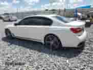 2016 BMW 7 Series 750i with VIN WBA7F0C51GGM20434, listed as a Copart auction lot 62339175 with 83,059 mi miles and Salvage title. Bid and sale history available at DreamBid. Image 2.