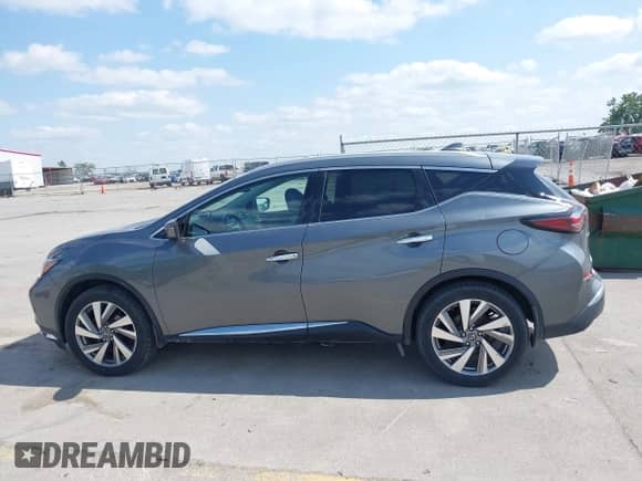 2020 Nissan Murano SL with VIN 5N1AZ2CSXLN106199, listed as a IAAI auction lot 42437022 with 98,927 mi miles and . Bid and sale history available at DreamBid. Image 14.