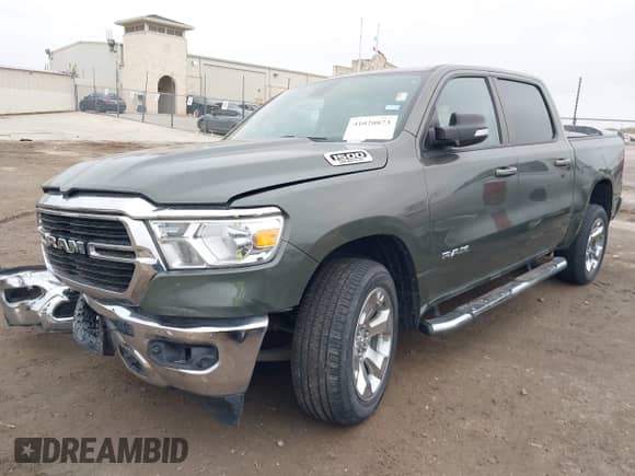 2021 Ram 1500 Lone Star z VIN 1C6RREFT9MN690570, wystawiony jako IAAI lot #41020873 z przebiegiem 58 660 mil mil oraz . Historia ofert i sprzedaży dostępna na DreamBid. Obrazek 2.