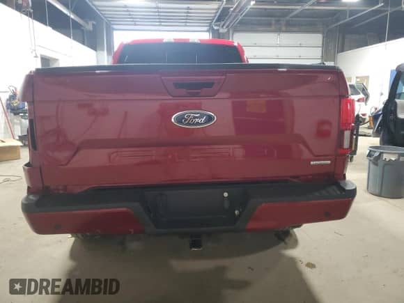 2019 Ford F-150 Lariat with VIN 1FTFW1E4XKFD33509, listed as a Copart auction lot 81870435 with 37,401 mi miles and Salvage title. Bid and sale history available at DreamBid. Image 6.