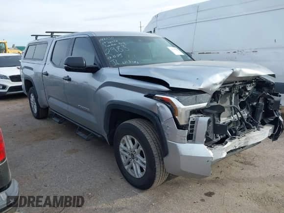 2024 Toyota Tundra SR5 with VIN 5TFLA5EC0RX022983, listed as a IAAI auction lot 41414520 with 20,576 mi miles and . Bid and sale history available at DreamBid. Image 1.