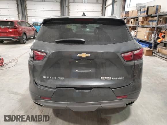 2019 Chevrolet Blazer Premier with VIN 3GNKBKRS7KS685460, listed as a Copart auction lot 82423565 with 100,345 mi miles and Salvage title. Bid and sale history available at DreamBid. Image 6.