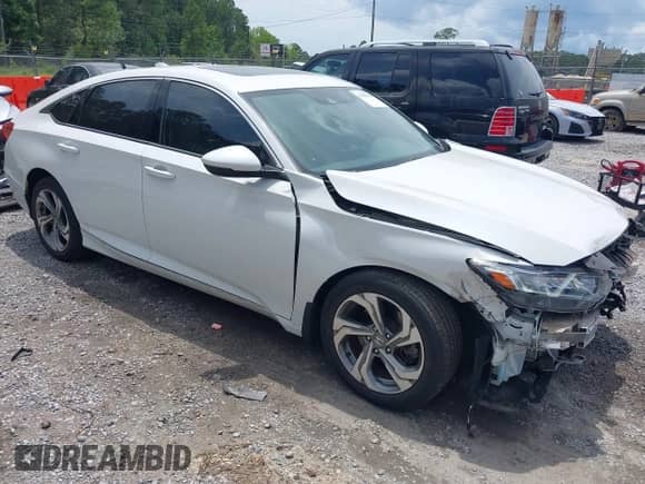 2019 Honda Accord EX-L with VIN 1HGCV2F57KA022007, listed as a IAAI auction lot 42386290 with 70,772 mi miles and . Bid and sale history available at DreamBid. Image 1.