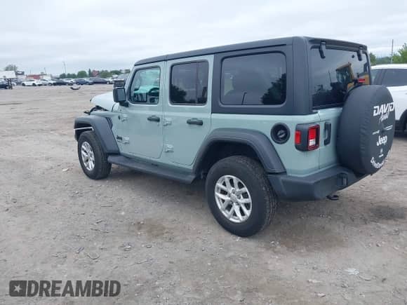 2023 Jeep Wrangler Sport S с VIN 1C4HJXDN4PW633736, выставлен на аукционе IAAI как лот 43040527 с пробегом 21 105 миль миль и . История ставок и продаж доступна на DreamBid. Изображение 3.
