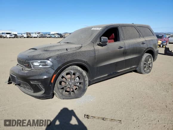 2022 Dodge Durango R/T Plus with VIN 1C4SDJCT4NC222037, listed as a Copart auction lot 48144735 with 48,004 mi miles and Salvage title. Bid and sale history available at DreamBid. Image 1.