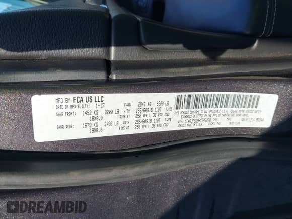 2017 Jeep Grand Cherokee Limited с VIN 1C4RJFBG9HC742070, выставлен на аукционе IAAI как лот 42540273 с пробегом 131 823 миль миль и . История ставок и продаж доступна на DreamBid. Изображение 9.