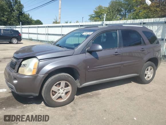 2007 Chevrolet Equinox LT z VIN 2CNDL63F276029086, wystawiony jako Copart lot #70993764 z przebiegiem 193 082 mil mil oraz Szkoda całkowita • Salvage title. Historia ofert i sprzedaży dostępna na DreamBid. Obrazek 1.