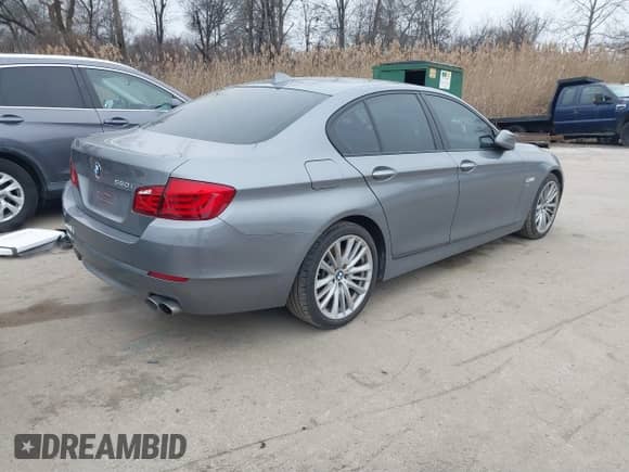 2011 BMW 5 Series 550i xDrive with VIN WBAFU9C55BC783941, listed as a IAAI auction lot 41407701 with 121,440 mi miles and . Bid and sale history available at DreamBid. Image 4.