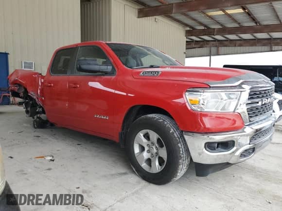 2022 Ram 1500 Big Horn with VIN 1C6RRFBG3NN279231, listed as a Copart auction lot 52372485 with 56,054 mi miles and Non repairable. Bid and sale history available at DreamBid. Image 4.